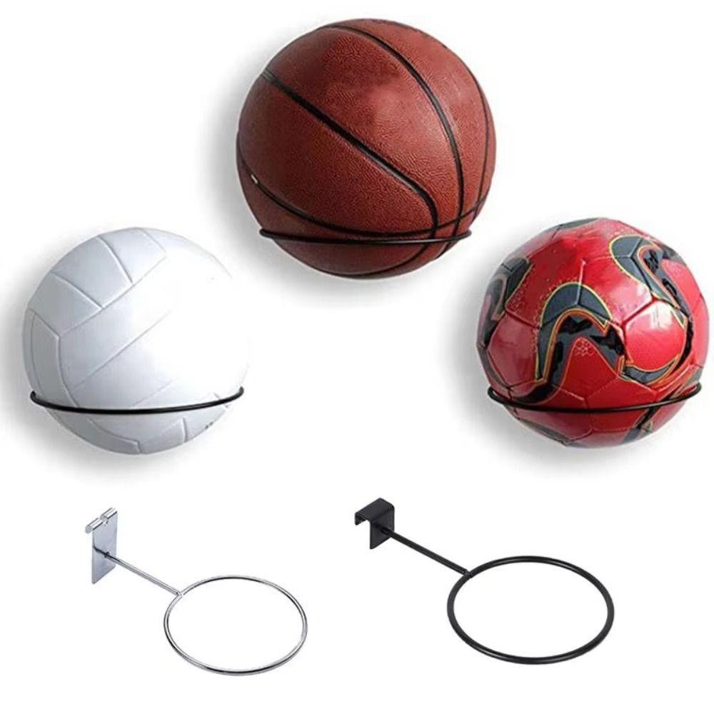 Wall Mounted Ball Storage Rack Hanging Design Hat Storage Holder Basketball Storage Rack Gym Room