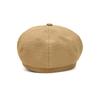 Solid Color Newsboy Cap Unisex Buckle Detail Fiddler Hat Adjustable Driving Cabbie Cap Casual
