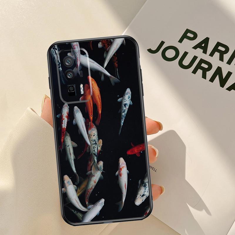 Koi Carp Fish Painting Case For Xiaomi 14 15 Ultra 13T 14T 15T 17 Pro Max POCO X7 X5 X6 Pro F5 F6 F7 F8 Pro Coque
