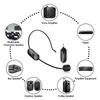 2.4G Headset Wireless Microphone Kit Transmitter with Receiver for Voice Amplifier Speaker Teaching Stage Guide