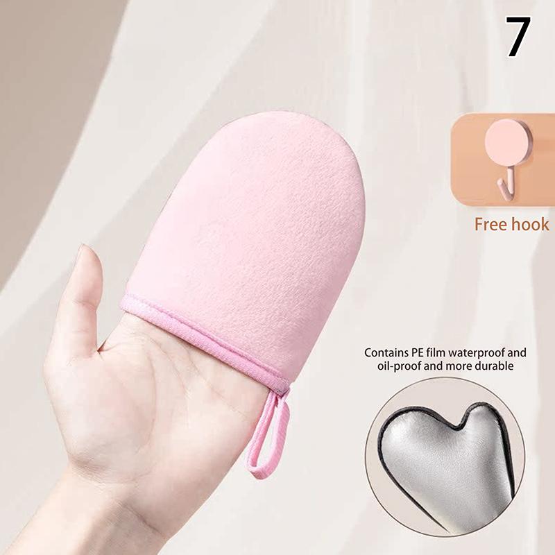 Rękawica do samoopalania ciała wielokrotnego użytku Krem Balsam Mus Rękawica do czyszczenia ciała Dwustronna Zapobiega lepkim dłoniom Aplikator Samoopalacz