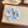 Soft Knitted Collection Autumn Winter Sweet Scrunchie Polka Dot Floral