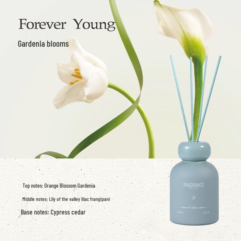 Rattan Flameless Aroma Diffuser - Long-lasting Essential Oil for Indoor Deodorizing & Home Decor 150ML