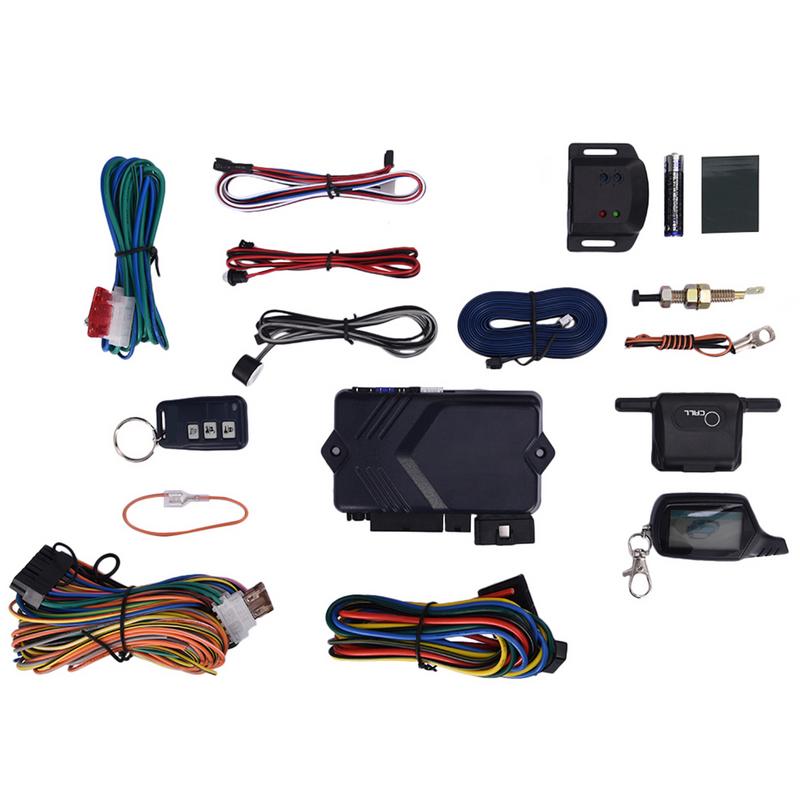 Autó Lopásgátló Riasztó Autóhoz Univerzális Autóriasztó Rendszerek Automata Zárás Nyitás Riasztó Rezgésriasztó LCD Távirányítóval