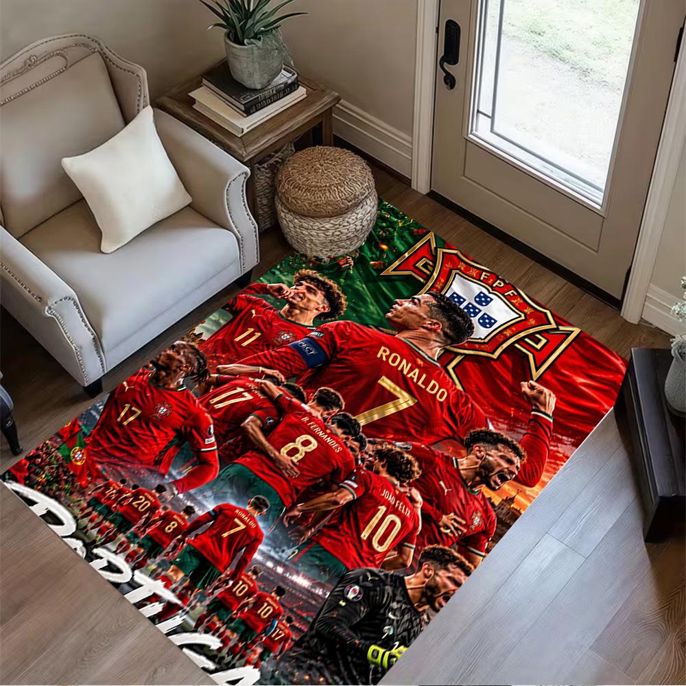 Cristiano Ronaldo Celebration Carpet Suitable for Kitchen Living Rooms Entryway Dining Room Antislip Carpet Office home decor