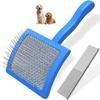 1set Dog Slicker Brush for Grooming Dematting Comb for Poodles Bichon Puppy Cat Hair Remover Brush