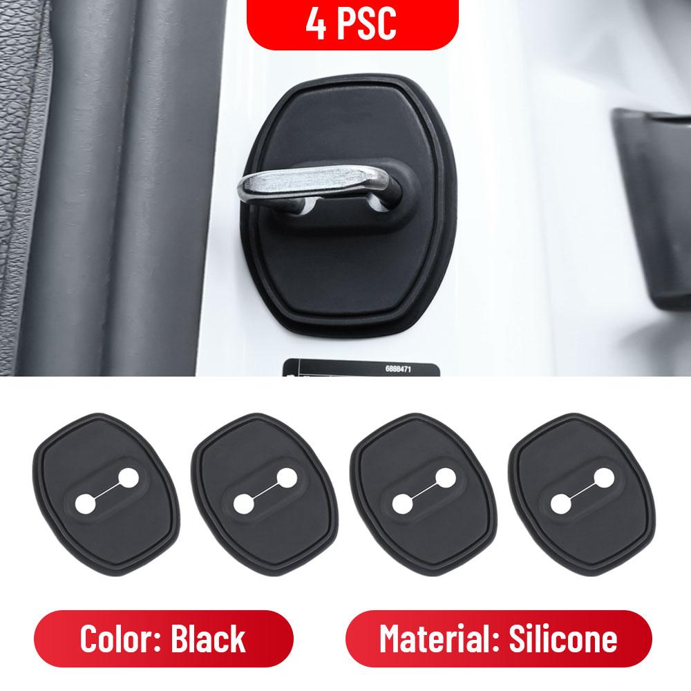 

For Chevrolet CAVALIER -2024 Car Door Shock Absorber Door Lock Protector Silicone Auto Door Lock Latches Cover Accessories 4 PCS