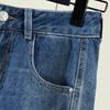 Sibasher Women's American Retro Washed High-Waist Wide-Leg Jeans