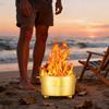 Burn Cage Stainless Steel Heat-Resistant Can Paper Burning Barrel Cage With Lid For Wood Garbage Garden Backyard Farm Patio