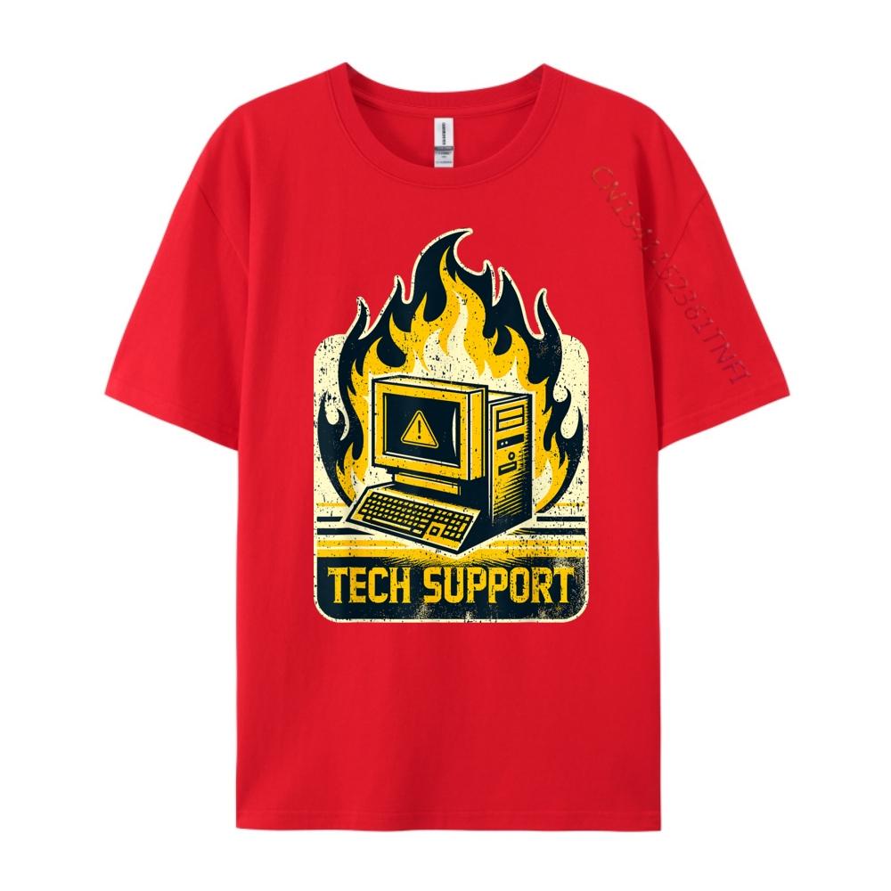Tech Support I Tech Engineer I Computer It Guy Cute Oversized T Shirt Unisex Clothes S
