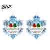 Holiday Window Ornaments Snowflake-Shaped Sea Glass Ornament, Acrylic Christmas Friendship Keepsake, Coastal Inspired Winter Party Tree Hanging
