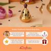 CraftIndia Golden Traditional Akhand Brass Diya for Puja Room, Home,