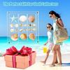 Acrylic Magnetic Seashell Display Box Large Size Seashell Storage Box Multipurpose Small Craft Organisers