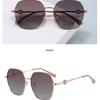 European & American Fashion Polygonal Polarized Sunglasses - UV Protection Metal Frame for Women
