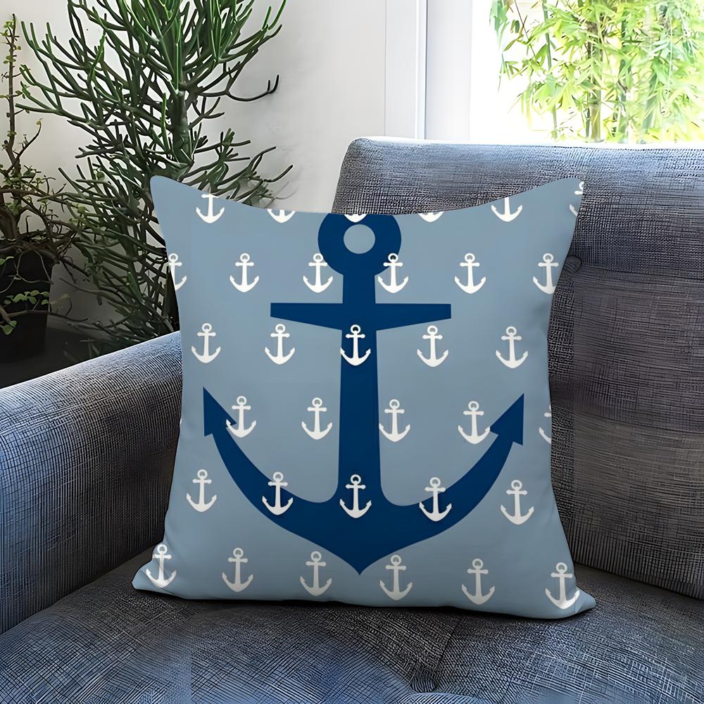 Fashion O-OOcean Sailor Cushion Cover Comfortable Reversible Pillow Cover Ideal for Car Sofa Bedroom & Beyond