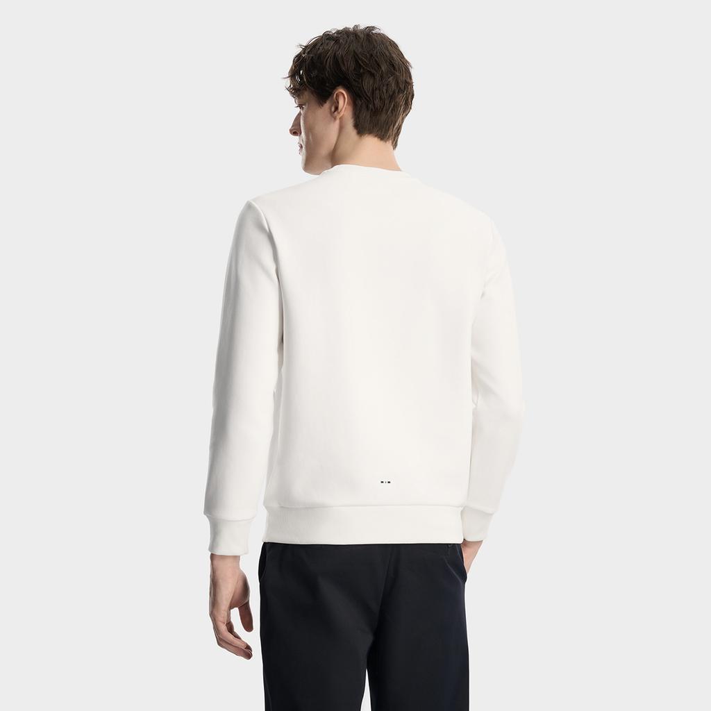 FILA Heritage Fashion Simple Classic Basic Casual Daily Comfortable Versatile Knitted Crew Neck Pullover Sweatshirt Men sweatshirt F11M618202FWT