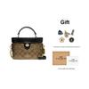 Coach Kay 20 Classic Allover Logo Box Bag Women Shoulder Bag Black Brown 78277-IMCBI