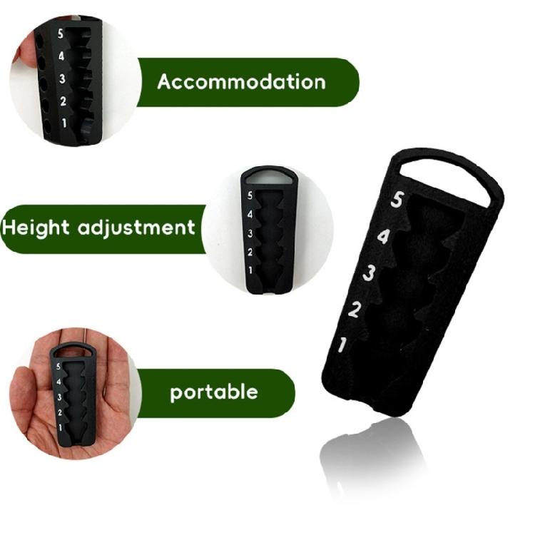Adjustable Golf Tees Height Regulator 5 Precisions Setting Enhances Swing Accuracy Golf Practice Accessory