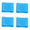 50Pcs Finger Sleeve Silicone Soft Thin Universal Finger Protector Instrument Accessories Sky Blue
