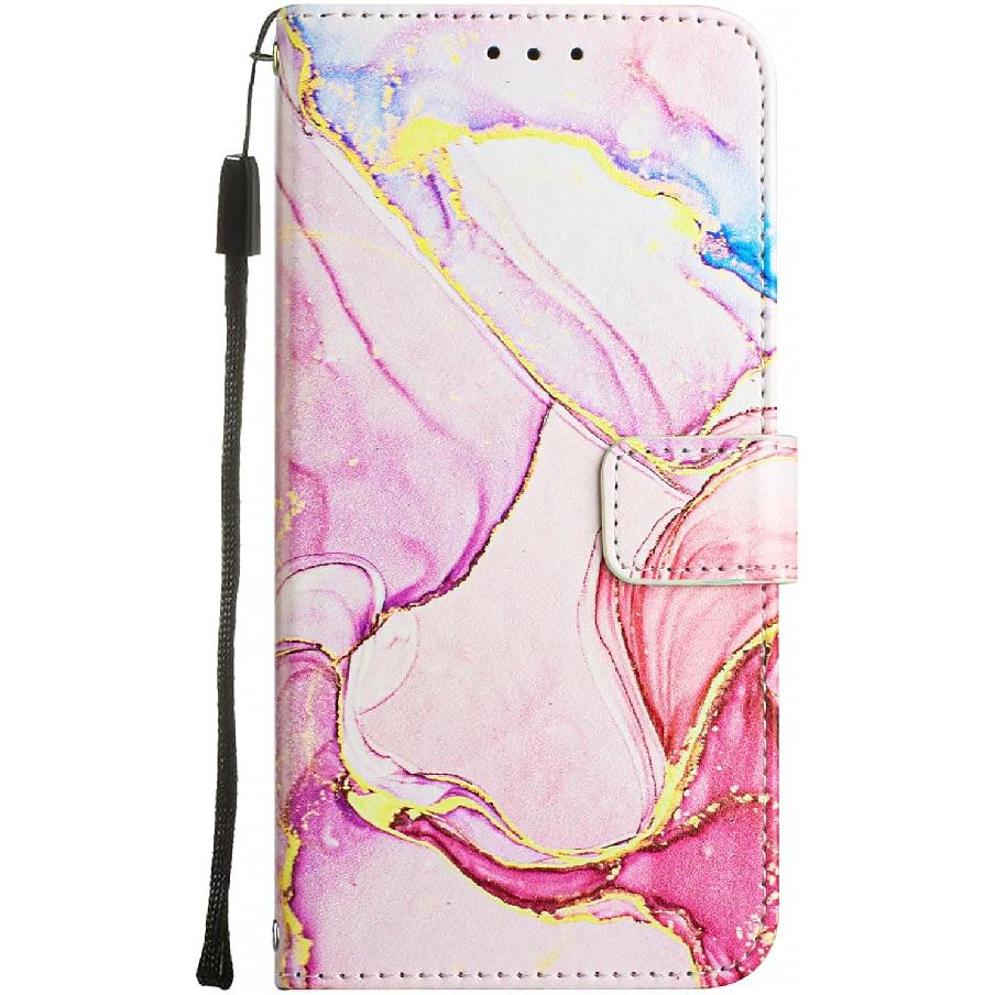 

Чехол для Motorola E14 4G, Чехол-кошелек для Moto E14 4G с держателем для кредитных карт, подставкой, противоударный откидной магнитный защитный чехол для Moto E14 4G.Розовый YBL-Pink Purple