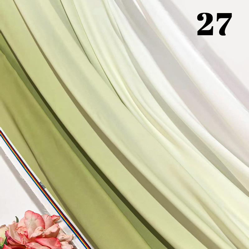 50cm Chiffon Gradient Fabric Hanfu Ancient Style Rainbow Gradient Fabric Stage Costume Design Skirt Dress DIY Sewing Material