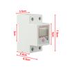 Current Meter DIN Rail Meter Energy Consumption Analysis 35*65*78mm Multifunctional Energy Meter Maximum Current 80A