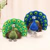 1pc 23CM Cute Simulation Peacocks Plush Toys Kawaii Doll Stuffed Soft Creative Animal Peahen Toy Lovely Home Birthday Decor Gift