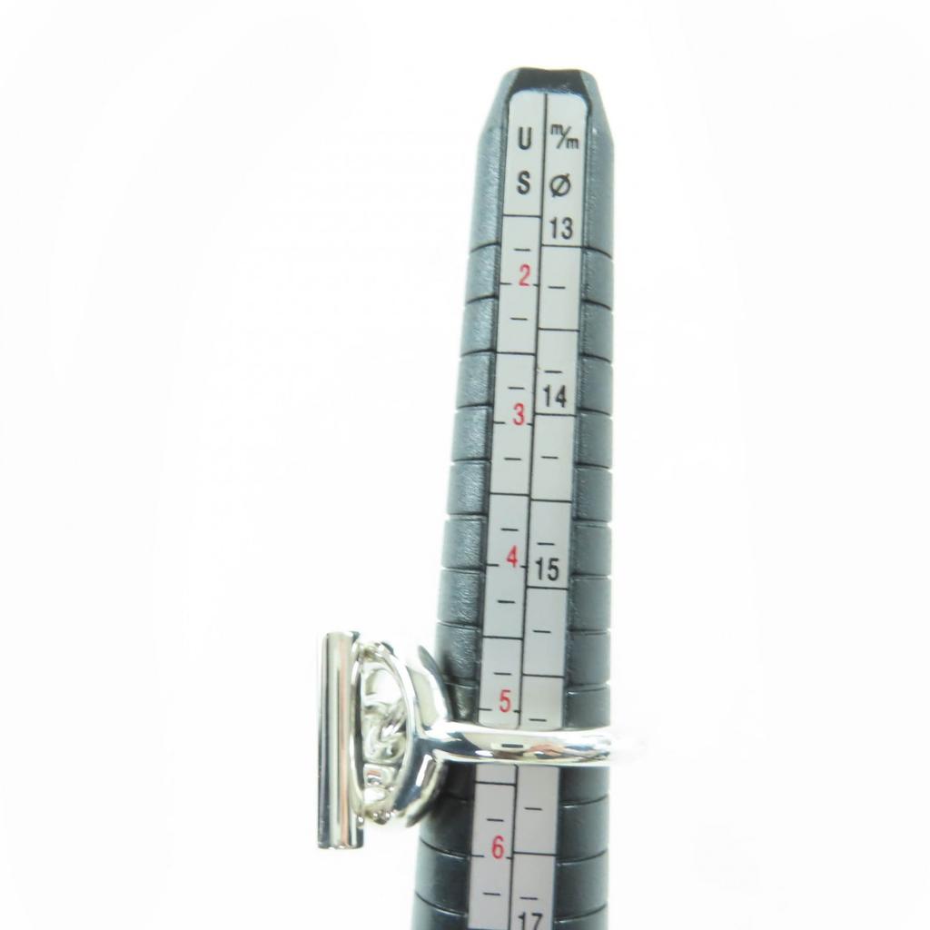 Excellent HERMES Ring Croisette GM Silver AG925 Women Used