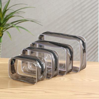 Transparente PVC-Make-up-Tasche - Umweltfreundliche Toilettenartikel- und Kosmetik-Aufbewahrungstasche, Personalisierbare Geschenkoption