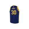Nike NBA Golden State Warriors Curry 30 Saison Neues Buchstaben-Print Atmungsaktives Sporttrikot Kinder Trikot Blau 3Y2B7BXJP-WARSC