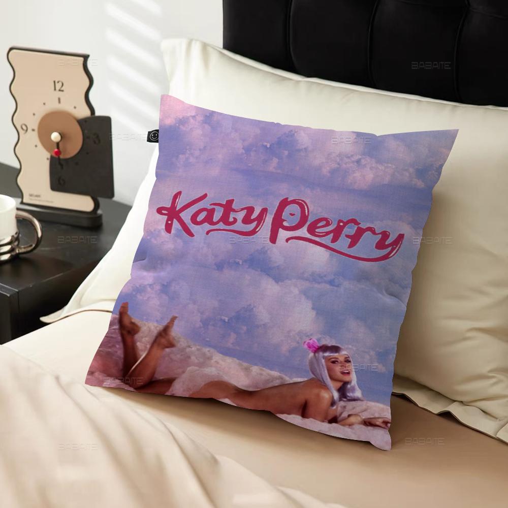 K-Katy Hot Singer P-Perry Cushion Cover Car Throw Pillow Case For Sofa Car Christmas Gift 40x40cm 45x45cm
