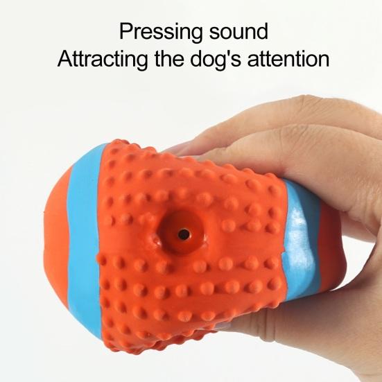 Dogs Rubber Chew Toy Cute Animal Shape Puppy Teething Toy Squeaky Dog Chew Ball with Textured