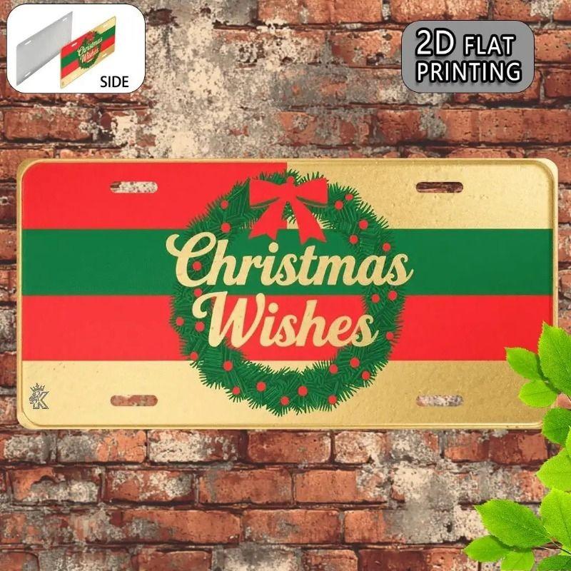 Souvenir Metal License Plate, Custom Auto Sign 15x30cm
