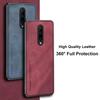 Lyxigt läderfodral för OnePlus 7 7T 8 Pro 8T fodral Matt silikontelefonfodral för OnePlus 5 5T 6 6T One Plus 7 8 T 7Pro Coque