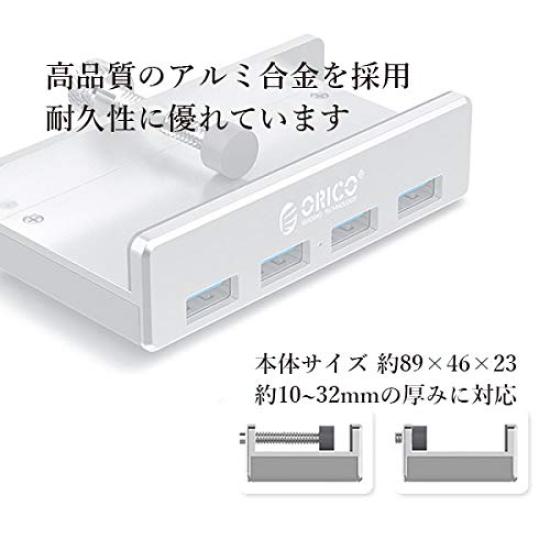 USB High Compact and Attaches to the Edge of Your Computer for Convenient Expansion and Space Saving 3.0 4-Port Hub, Speed, Lightweight,