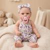 12" Purple Floral Romper Q-Elastic Elijah Reborn Silicone Doll - Perfect Child's Christmas Gift