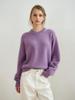 Reply Cashmere Blend Round Top_Purple