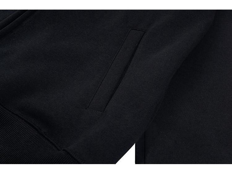 Vielseitiges Fleece-Sweatshirt mit Reißverschluss, drei Streifen und Stehkragen