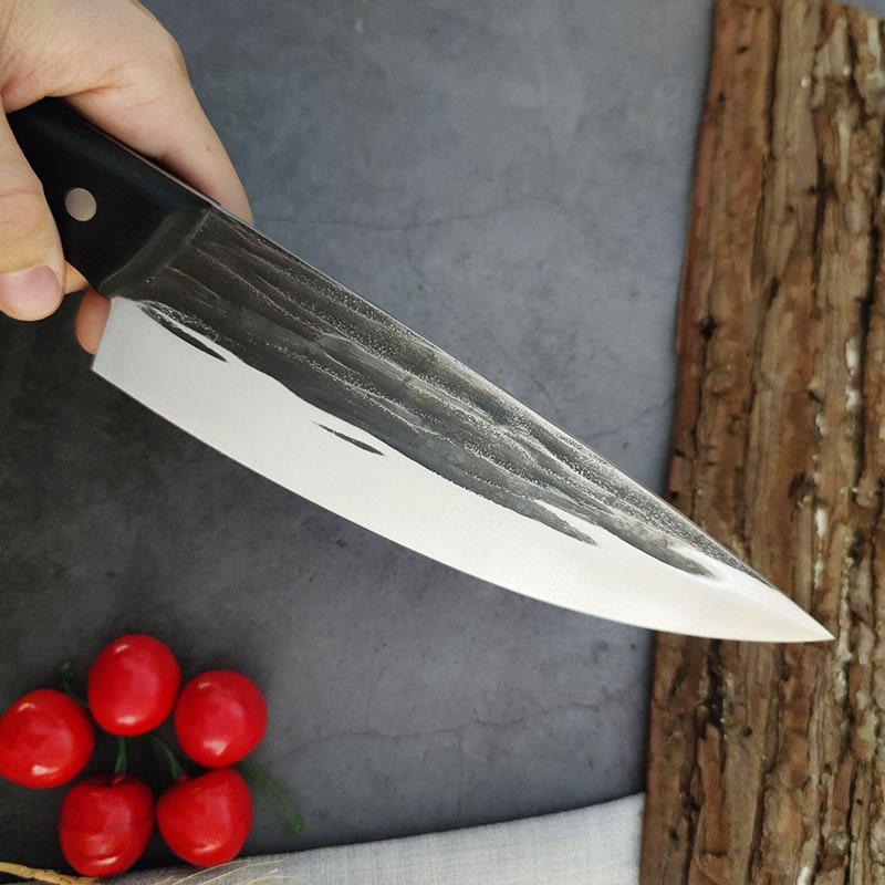 Handmade Chef Knife Meat Cleaver Stainless Steel Traditional Wood Handle Chinese Slaughter Knives