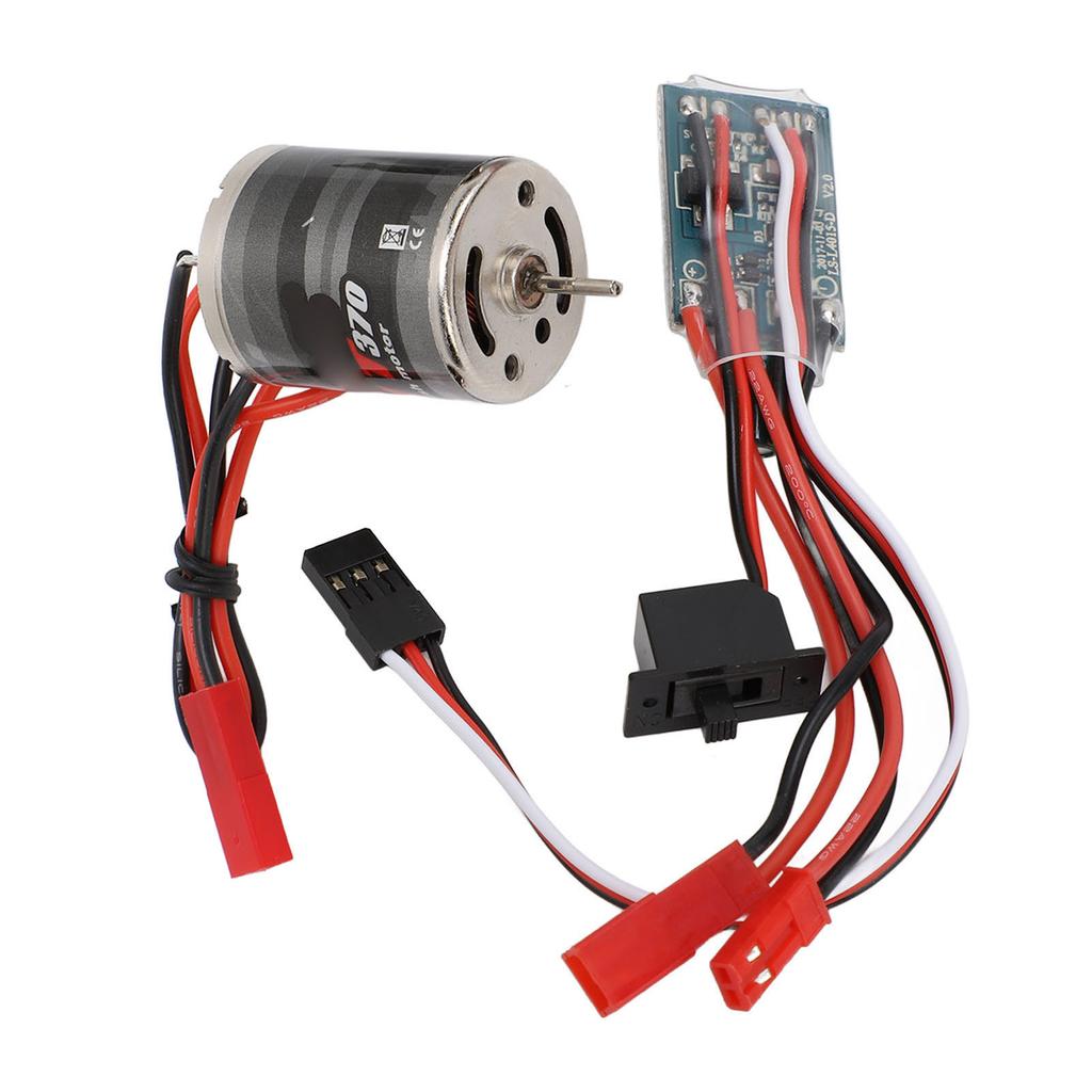 RC Brushed Motor ESC Combo Stainless Steel Low Noise JST Plug 31T Brushed Motor and 30A Brushed ESC
