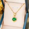 Red Agate Pixiu Titanium Steel Necklace for Women Light Luxury Wealth Attracting Pendant Chain Versatile Accessory
