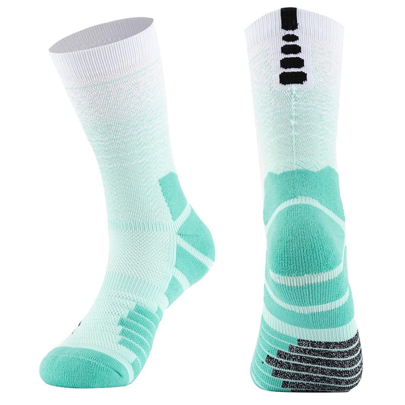 Athletic Basketball Cotton with Mesh Prevents Thick and Stylish for and Winter [L04AYABY] Men's Socks, Socks, 2-Pair Set, Cushioning, Bruises,