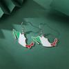  Drip Oil Mexico Map Earrings For Women Stainless Steel Gold Silver Color Charm Fashion Mexican Flag Earring Jewelry Gift