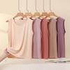 Plus Size Modal Spaghetti Strap Tank Top for Women – Summer Loose Fit, Sleeveless, Slimming Base Layer