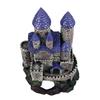 Aquarium Castle Decoration Simulated Resin Hideout Cave Fish Tank House Ornament for Freshwater Saltwater