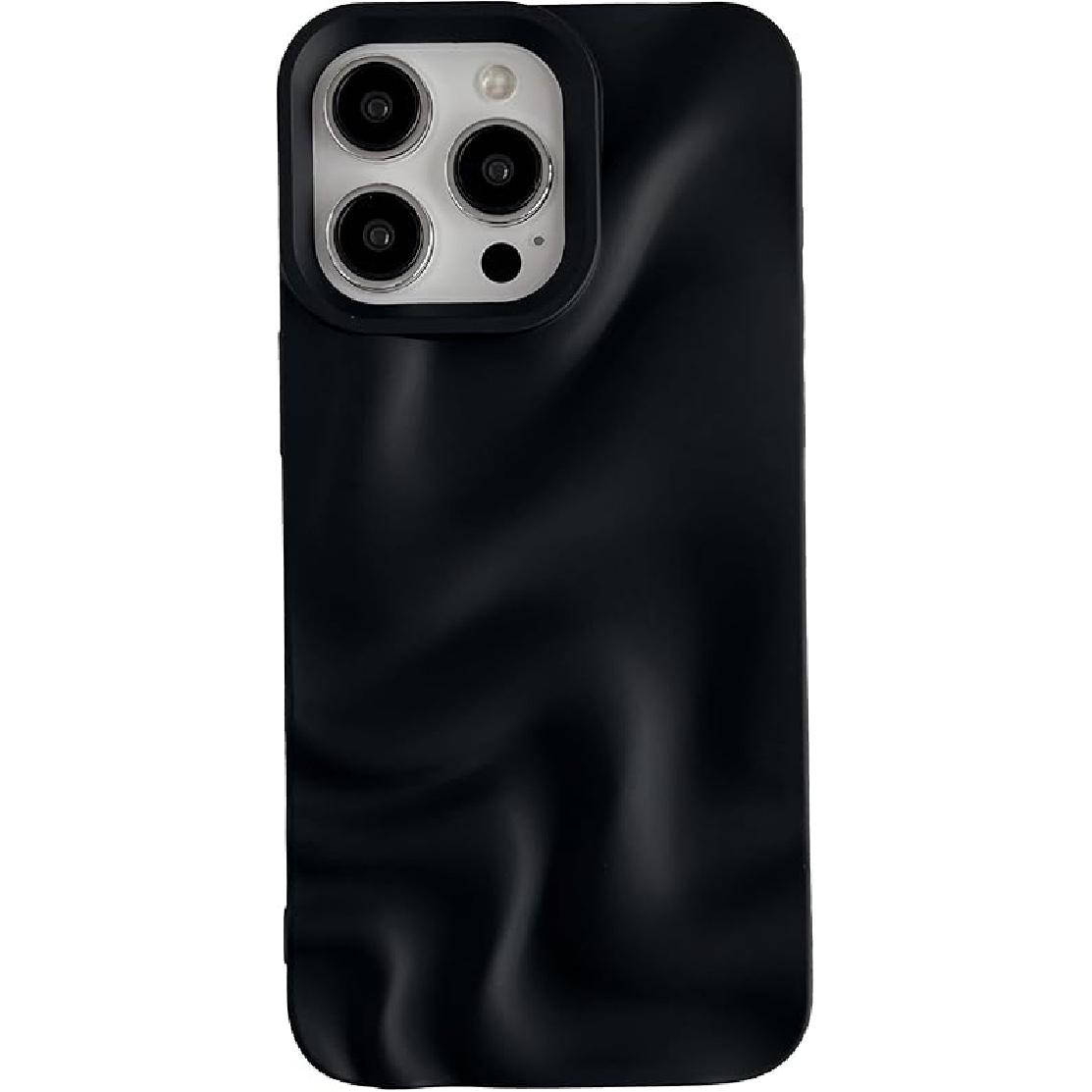 Caseative for iPhone 16 Pro Case,Water Ripple Pattern Wave Compatible with iPhone Case (White,iPhone 16 Pro)