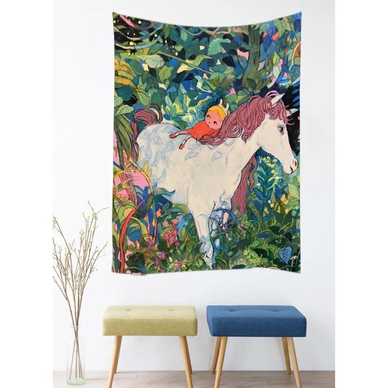 India Tiger Series Tapestry Wall Hanging Mandala Tapestries Wall Cloth Psychedelic Yoga Wall Hanging Boho Decoration Home Decor