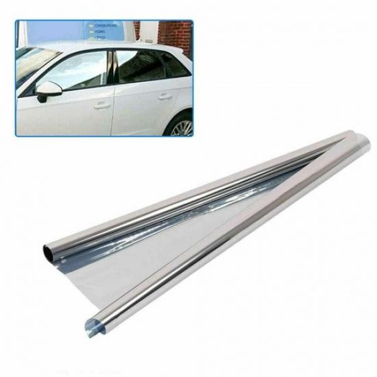 

Uncut Window Tint Silver Roll %50 Inches 20 Inches x 20 Feet Car Home Office Fi