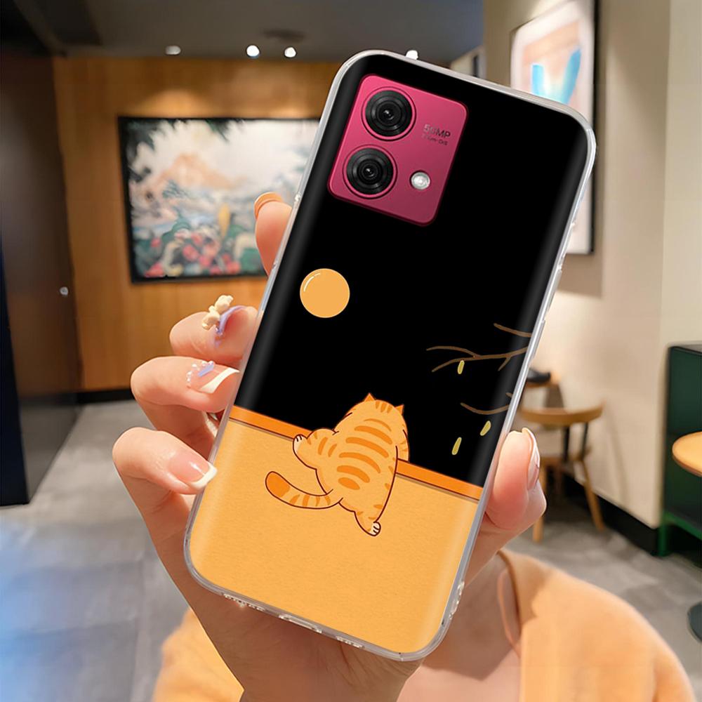 Für Moto G84 Hülle Mode Niedliche Cartoon Rückseite Für Motorola Moto G84 Handy Silikon Hüllen 6,8 Zoll MotoG84 Schutz Fundas