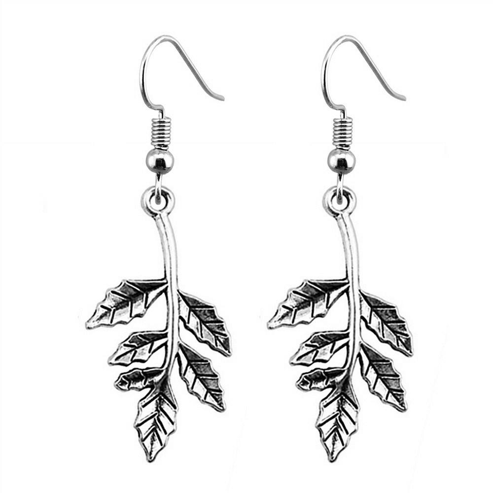 Drop & Dangle Earring Plant Four-Leaf Clover Cactus Vintage Jewelry SuppliesEarring Size 18x19mm QE021